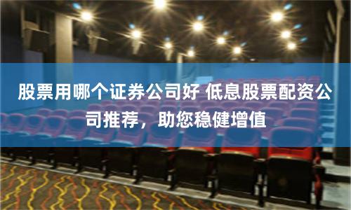 股票用哪个证券公司好 低息股票配资公司推荐，助您稳健增值